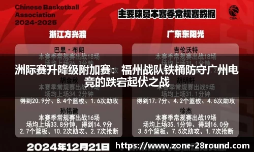 洲际赛升降级附加赛：福州战队铁桶防守广州电竞的跌宕起伏之战